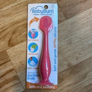NWT Baby Bum diaper cream applicator brush pink hands free safe sanitary
